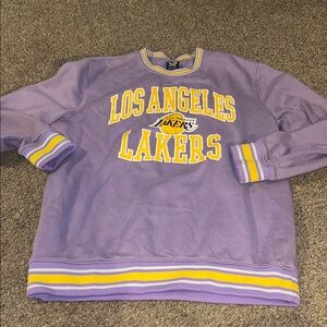 Ultra game Purple Los Angeles Lakers Sweat shirt size large used